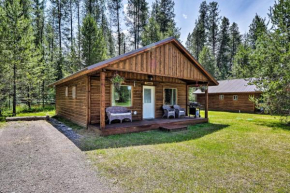 Custom Cabin with Grill and Fire Pit 7 Mi to Glacier!